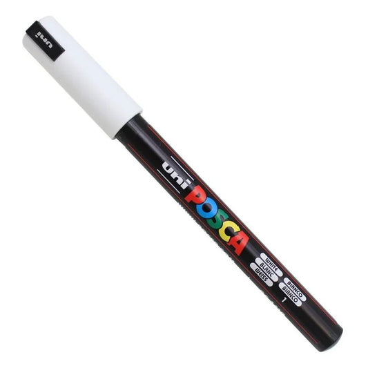 White Uni Posca Marker Fine Bullet Tip PC-3M