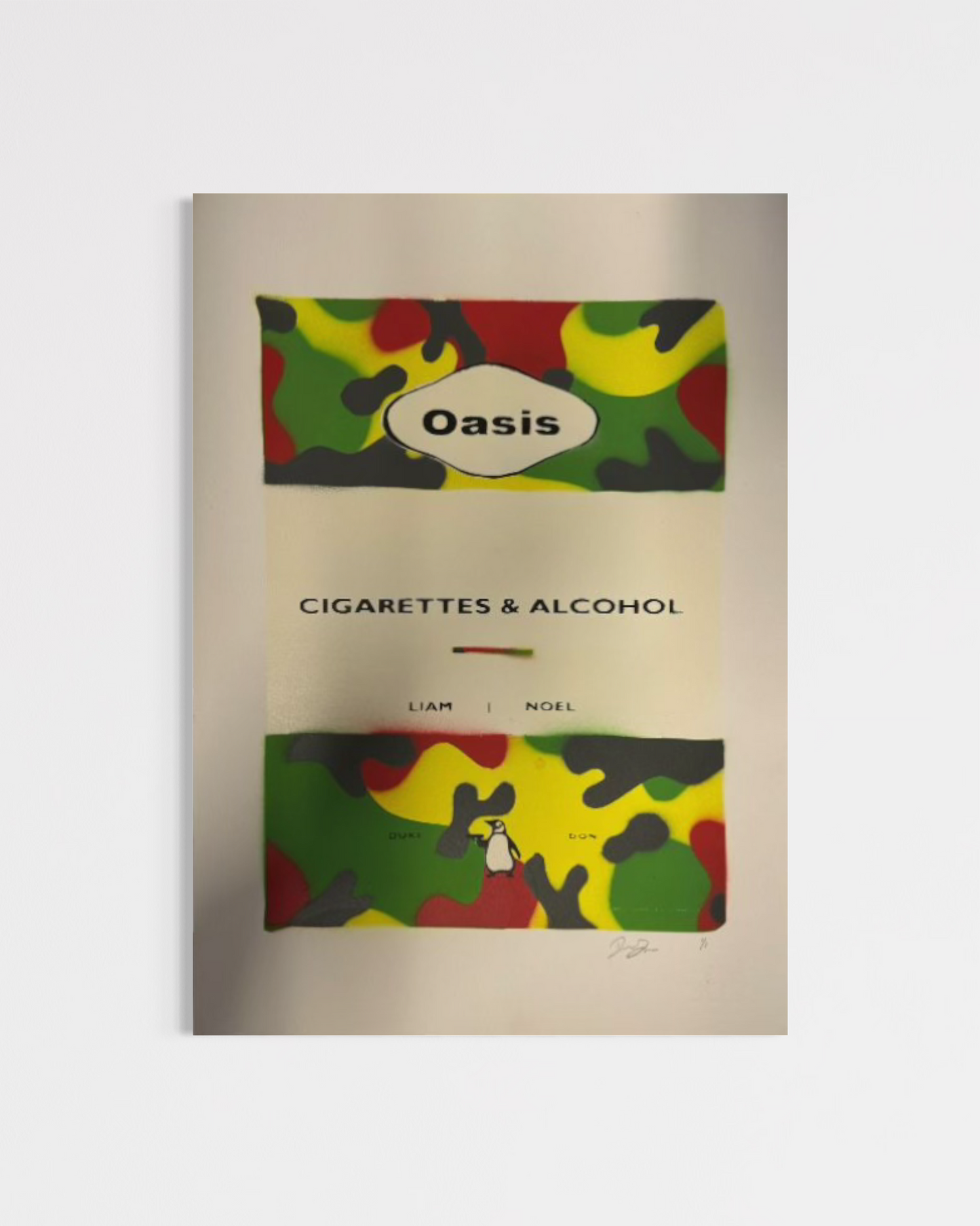 Penguin Shooter Series – Cigarettes & Alcohol - Camo (A3) Original