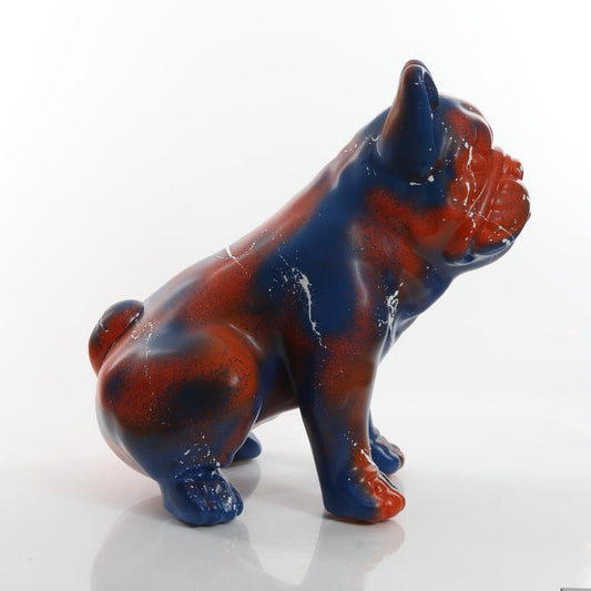 Orange Blue Splash Bulldog