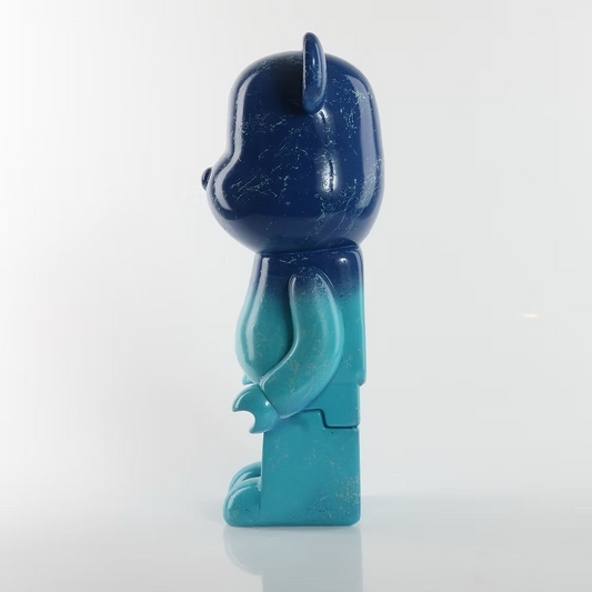 Aqua & Blue Marble Bear 28cm