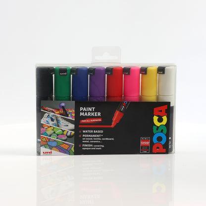 Uni-ball Posca PC-7M Marker Pens Starter Set 8 Pack