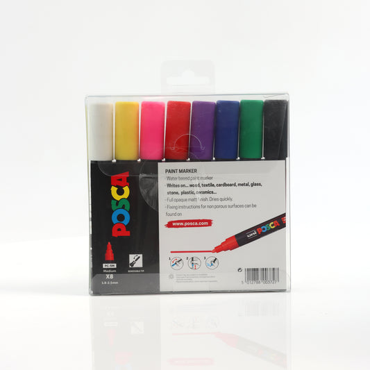 Uni-ball Posca PC-5M Marker Pens Standard Set 8 Pack