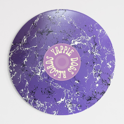 Yappiedogs Records Framed Vinyl - Purple 40cm x 40cm