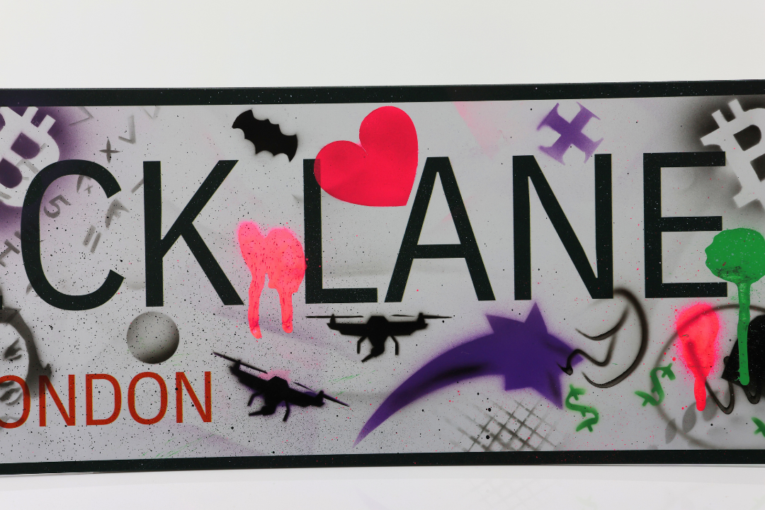 1/1 Brick Lane London Graffiti Street Sign
