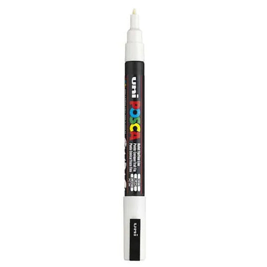 White Uni Posca Marker Fine Bullet Tip PC-3M