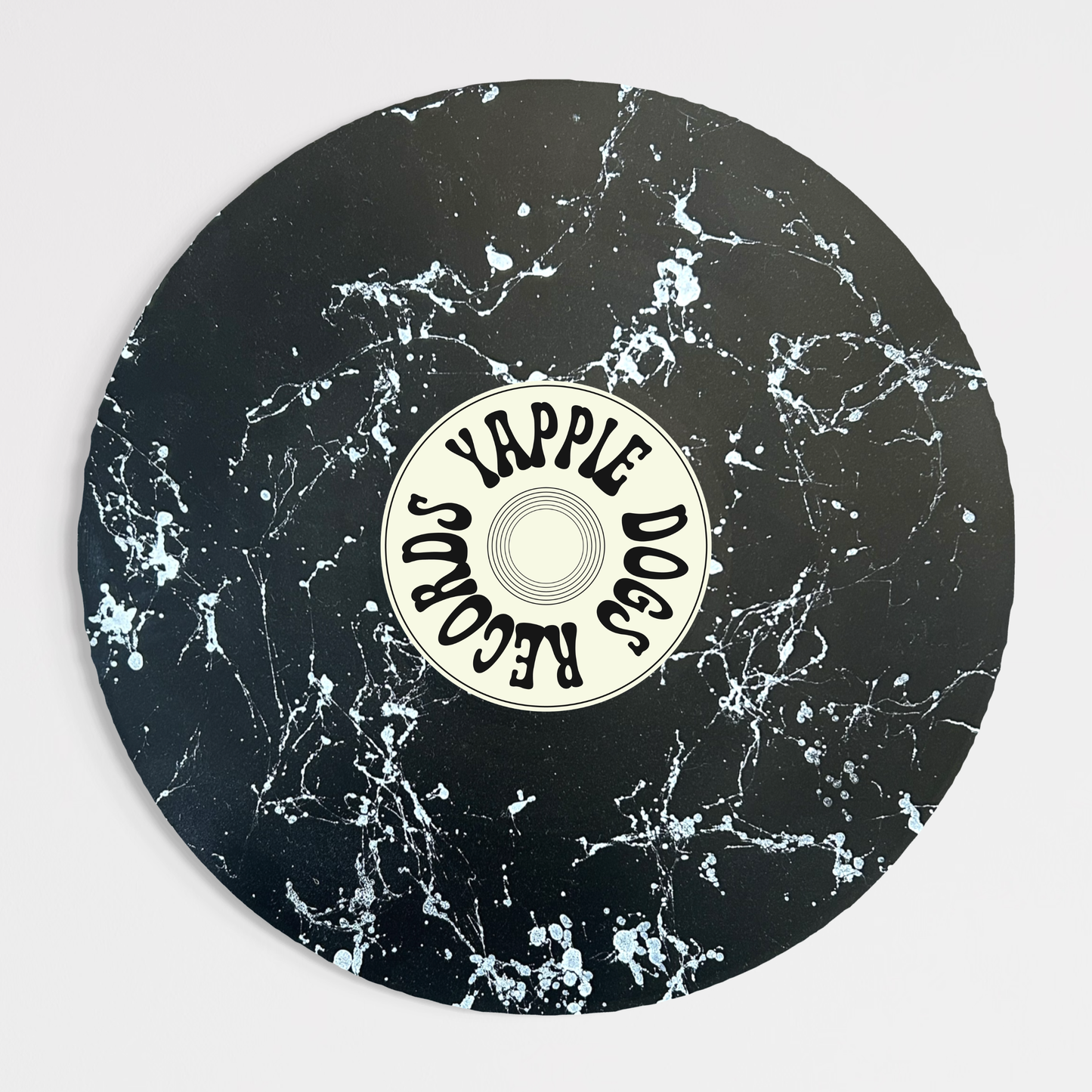 Yappiedogs Records Framed Vinyl - Black 40cm x 40cm