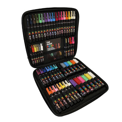 Uni-ball Posca Assorted Marker Pens 54 Pack Acrylic Paint Pens Markers Art Supplies Creative Drawing Crafting DIY Gift Set