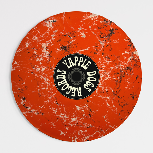 Yappiedogs Records Framed Vinyl - Orange 40cm x 40cm