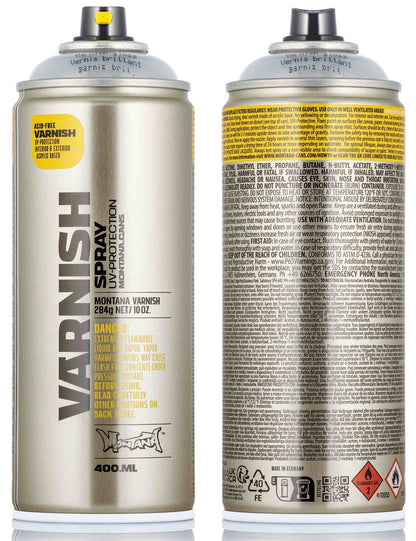 Montana Varnish Spray Can 400ml - Gloss Varnish
