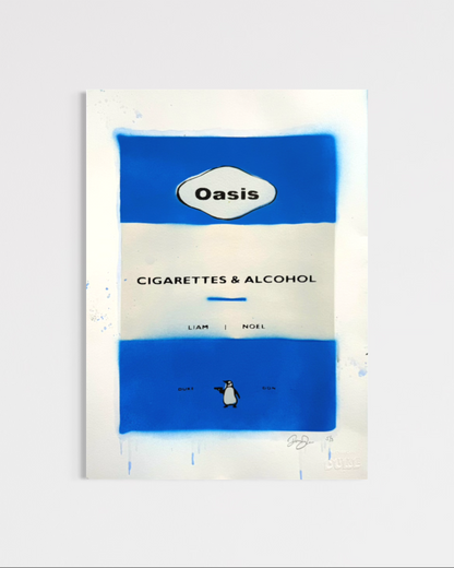 Penguin Shooter Series – Cigarettes & Alcohol - Giclee Prints