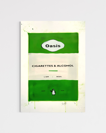 Penguin Shooter Series – Cigarettes & Alcohol - Giclee Prints