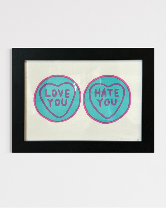 Rich Shelley - Its Complicated (Pink + Blue) A4