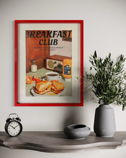 Breakfast Club Retro Print (Framed) 53cm x 43cm
