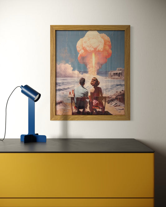 Apocalyptic Beach Scene Print (Framed) 55cm x 45cm