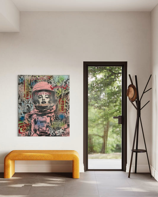 Space Marilyn Canvas - S.Brown