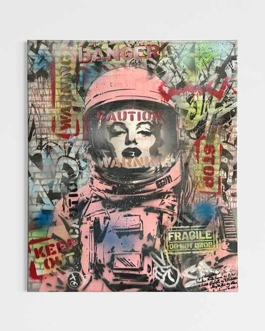Space Marilyn Canvas - S.Brown
