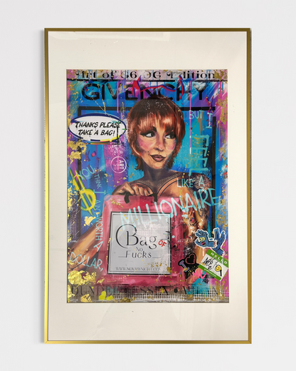 No (Va) Phucks Given (Framed) 61cm x 100cm