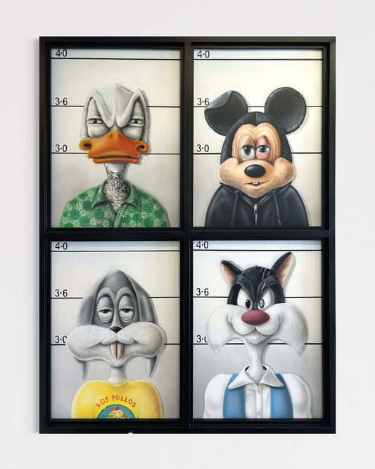 Most Wanted Toons: 1 of 1 Original 128cm x 98cm