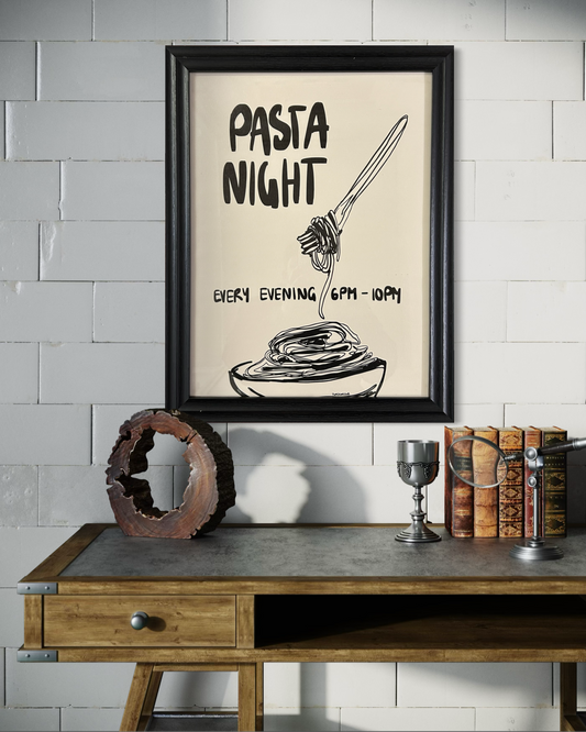 Pasta Night (Framed)
