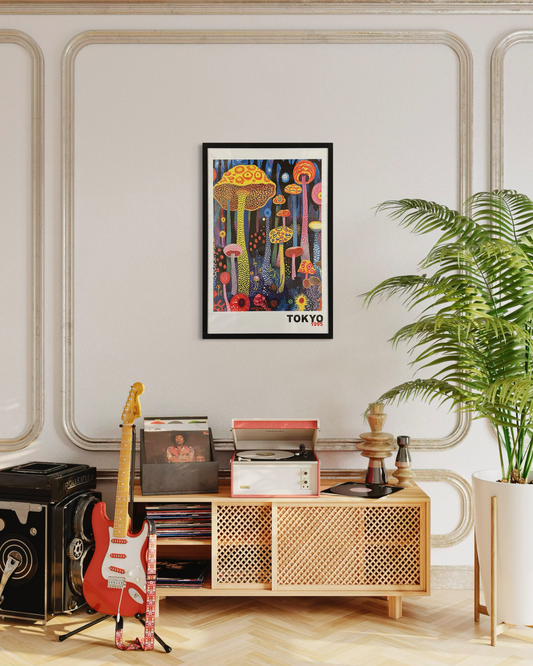 Tokyo Mushroom (Framed) 40cm x 60cm