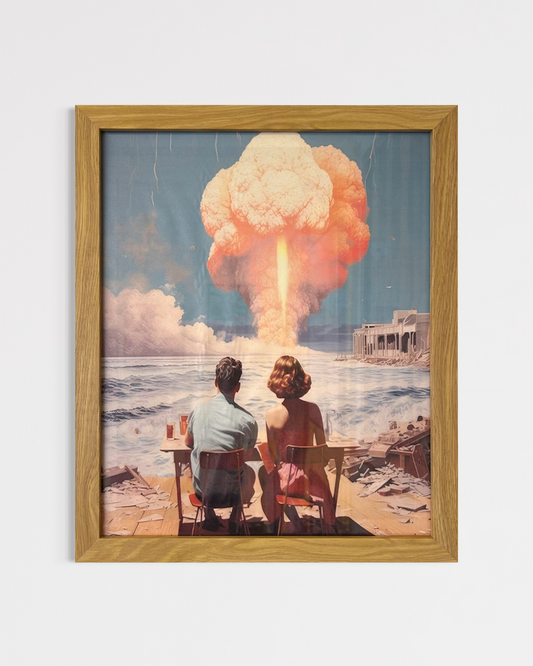 Apocalyptic Beach Scene Print (Framed) 55cm x 45cm