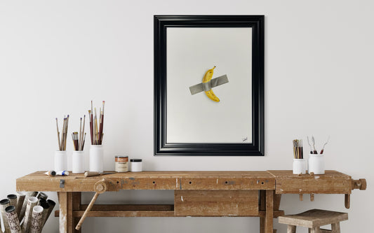 Untitled (Banana) (Framed) 73cm x 58cm - Luke Byrant
