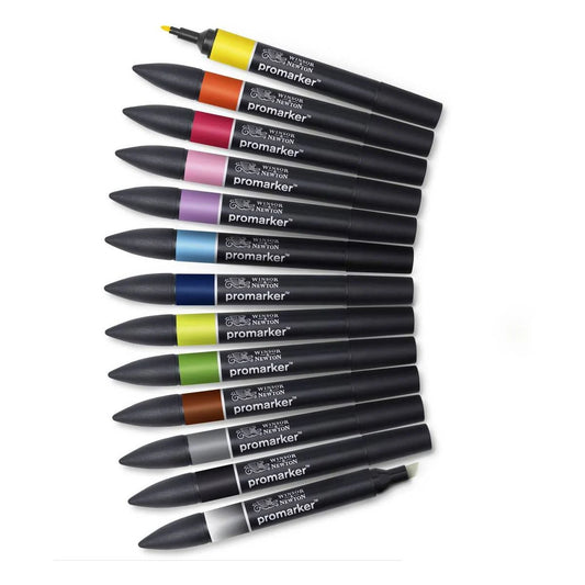 Winsor & Newton Promarkers Set 1 (12) Pack