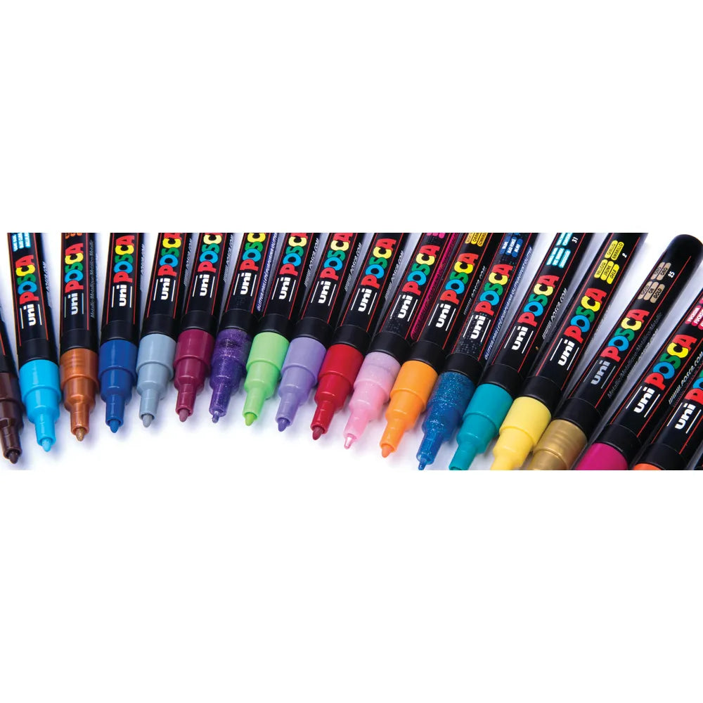Posca PC-3M Paint Marker Assorted Sparkling Colours - 8 Pack