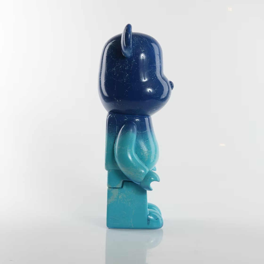 Aqua & Blue Marble Bear 28cm