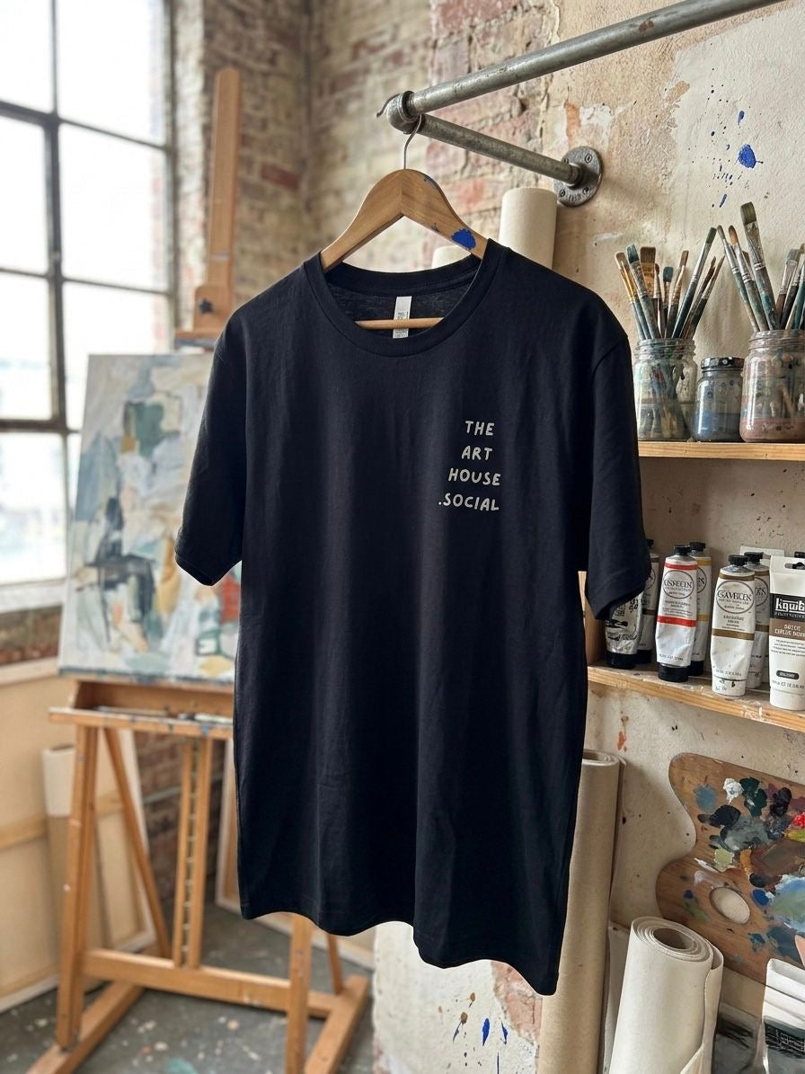 The Art House Social Black T-Shirt