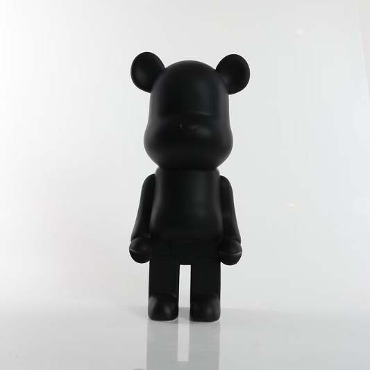 Matte Black Bear 28cm