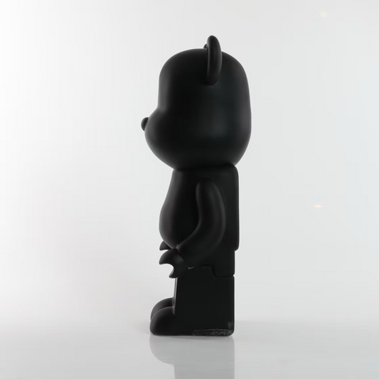 Matte Black Bear 28cm