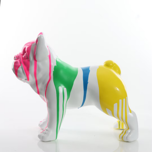 Multi Colour White Dripping Bulldog
