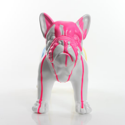 Multi Colour White Dripping Bulldog