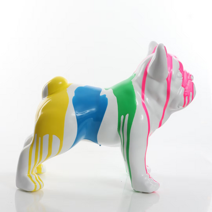 Multi Colour White Dripping Bulldog