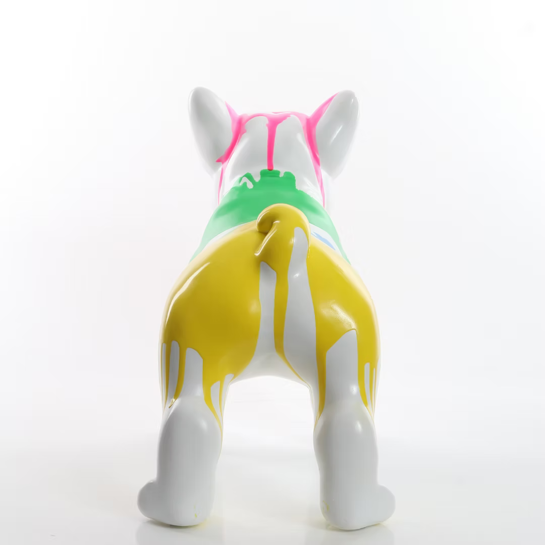 Multi Colour White Dripping Bulldog