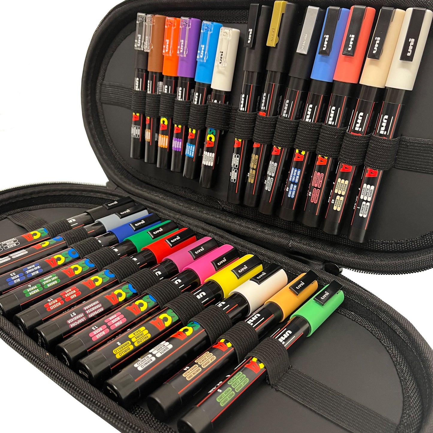 Uni-ball Posca Assorted Marker Pens 24 Pack Acrylic Paint Pens Markers Art Supplies Creative Drawing Crafting DIY Gift Set