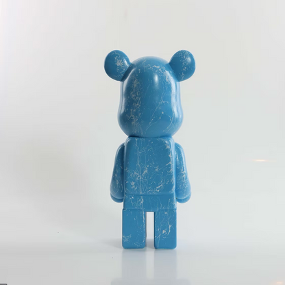 Sky Blue Marble Bear 28cm