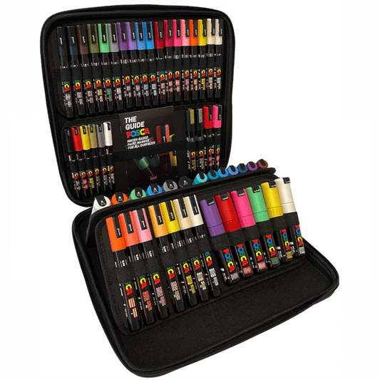 Uni-ball Posca Assorted Marker Pens 54 Pack Acrylic Paint Pens Markers Art Supplies Creative Drawing Crafting DIY Gift Set